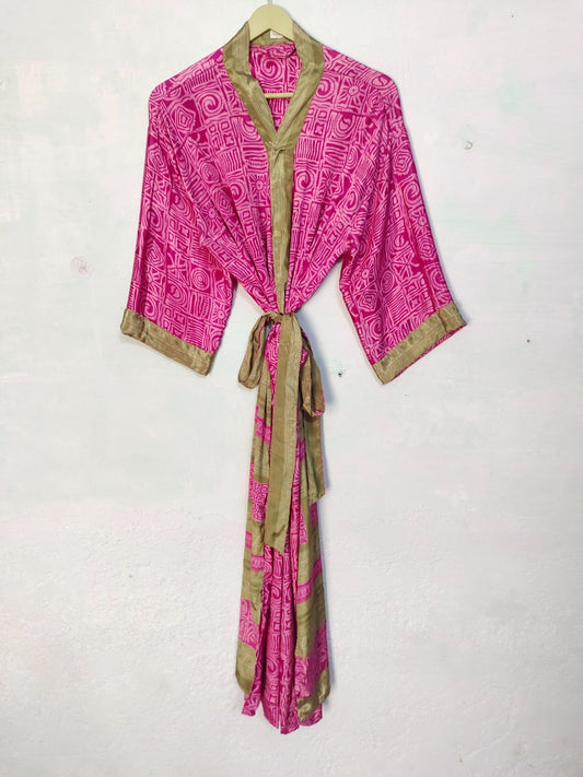 Blossoms Silk Kimono